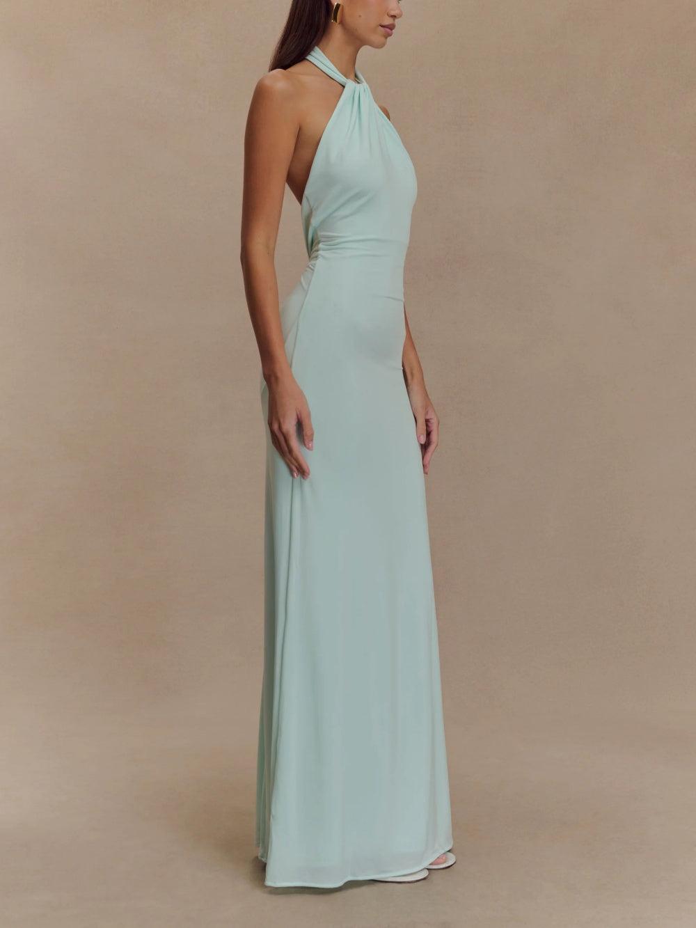 Adrianna | Elegant Maxi Halter Dress